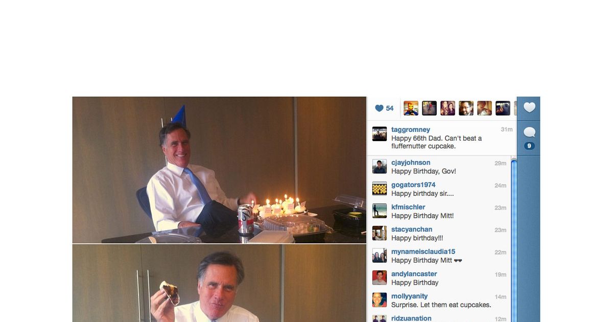 Here Is Mitt Romney Having a Very Normal Birthday