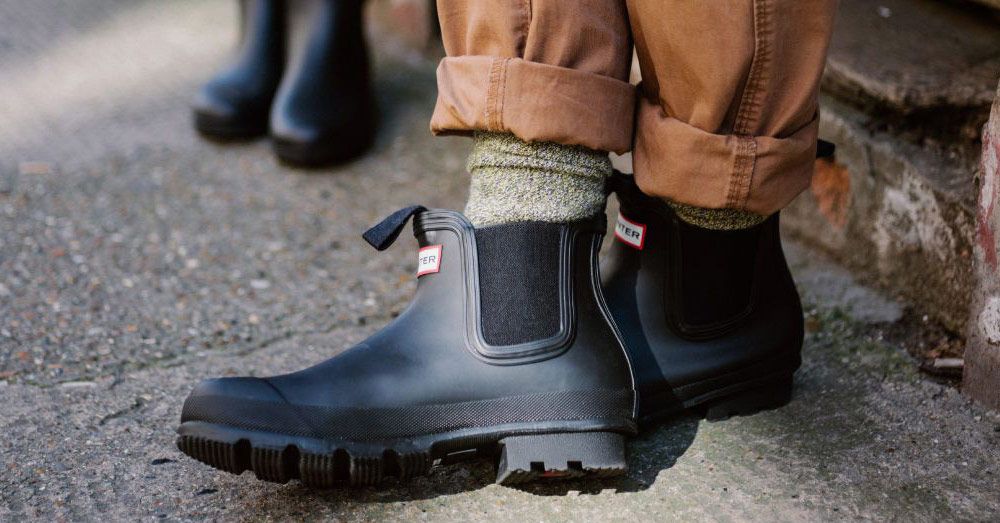 stylish rain boots mens