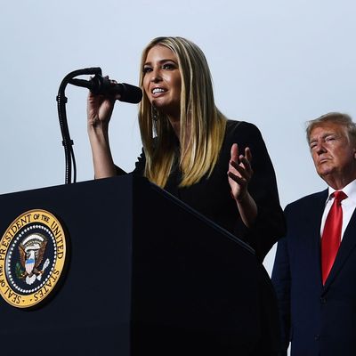 Ivanka Trump and President Donald Trump.