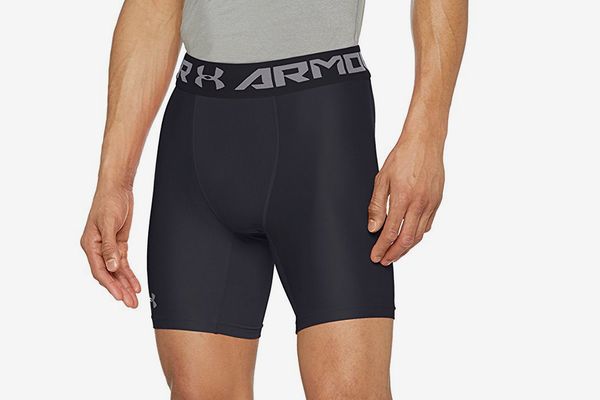 Under Armour Mens Heat Gear Compression Core Short White Sports Running 