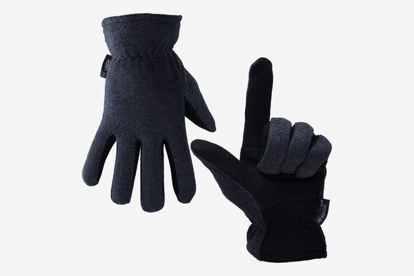 NIce Caps Girls Plush Lined Breathable Touchscreen Stretch Lightweight Gloves