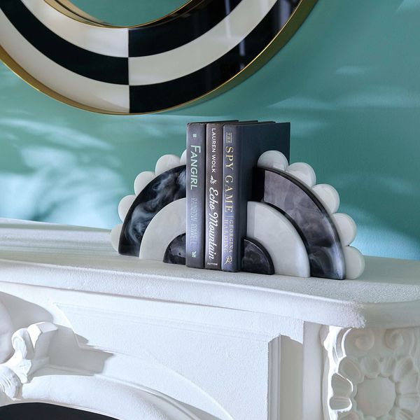 Jonathan Adler Como Black & White Bookends