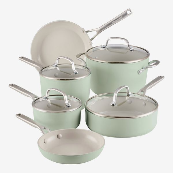 Kitchenaid Hard-Anodized Ceramic Induction Cookware Set, 10 Piece