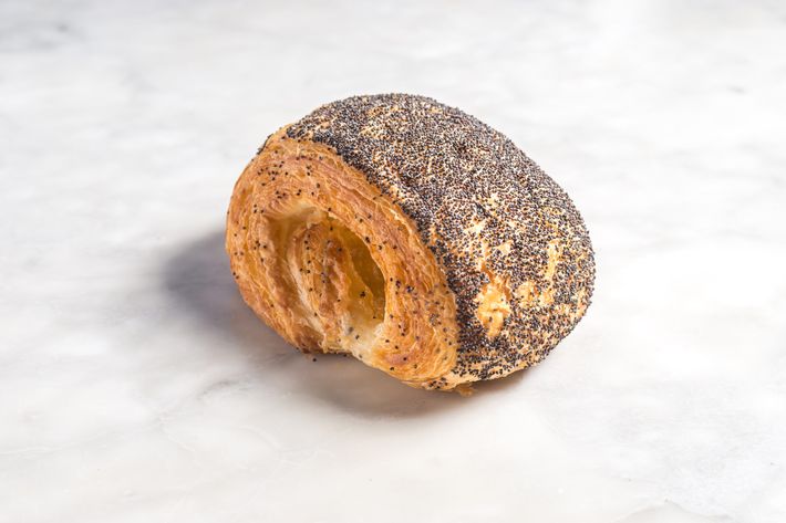 Tebirkes: a flaky poppy-seed Danish, containing a mixture of butter, sugar, and marzipan.