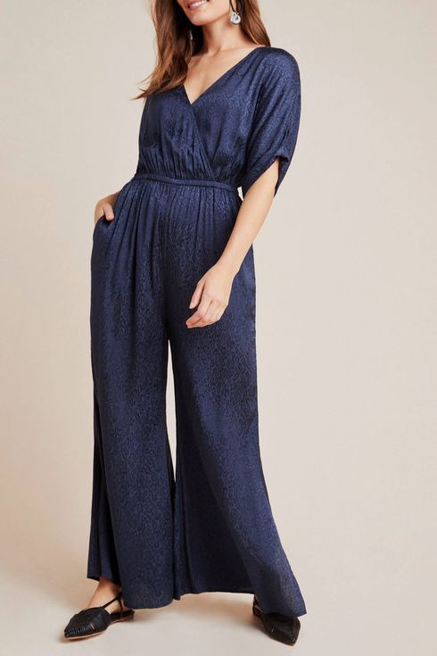 anthropologie lemon jumpsuit