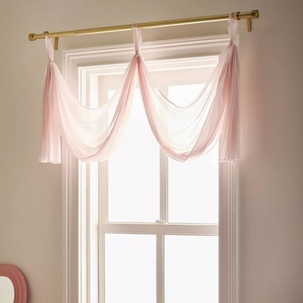 Urban Outfitters Chiffon Medallion Draped Window Valance