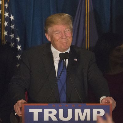 Presidential Candidate Donald Trump Holds New Hampshire Primary Watch Party