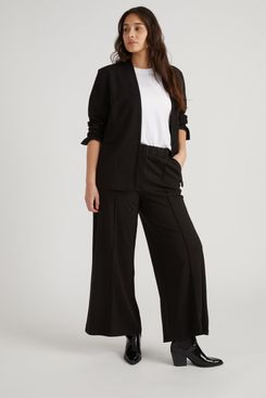Universal Standard Lennox Collarless Ponte Blazer