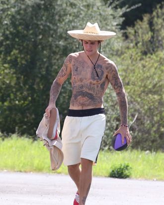 Justin Bieber Wears One Shoe During Weekend Malibu Hike