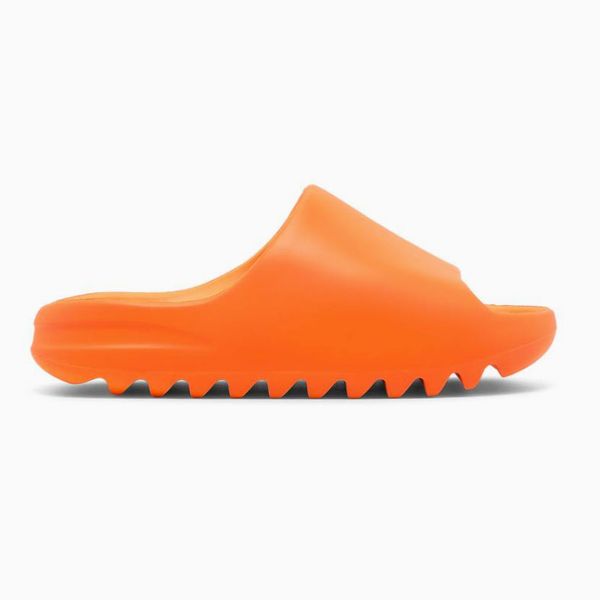 Yeezy Slides in Enflame Orange