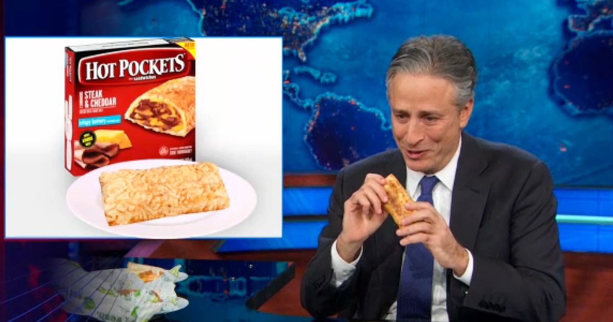 Watch Jon Stewart Take on Subway’s YogaMat Bread and the Hot Pockets