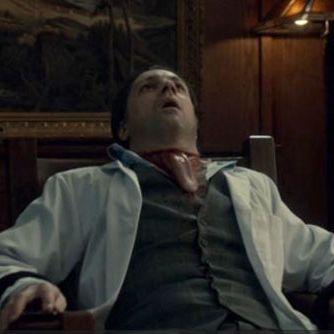 Just because some maniac has slit this poor doctor's throat, drained his blood into an ice chest, sliced off his tongue and fashioned it into a makeshift necktie doesn't mean he's a total monster. A note attached to the ice chest reads: “Please deliver to Red Cross.” See, he cares.