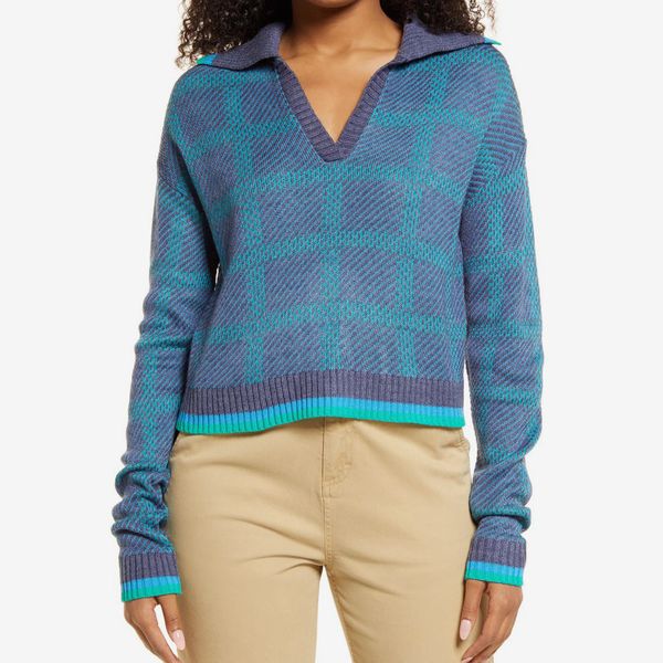 Women's Relaxed Polo Sweater