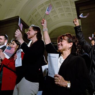 Obama Speaks At Naturalization Ceremony