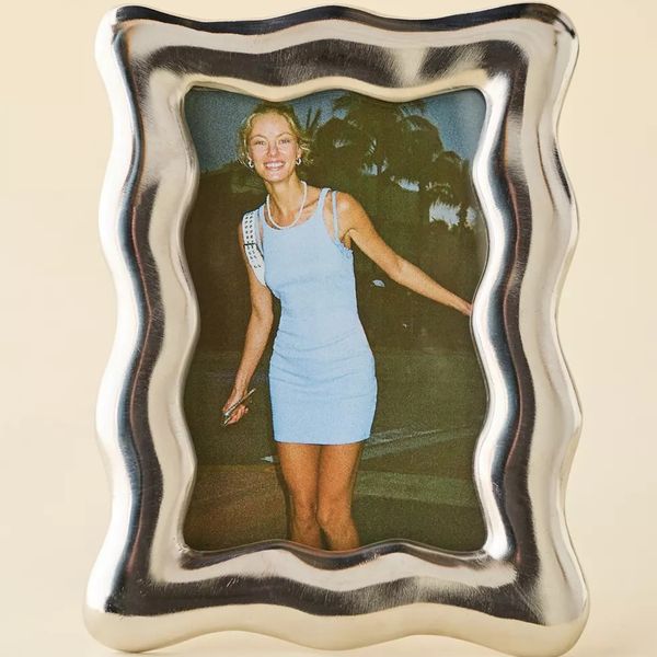 Urban Outfitters Wavy 5” X 7” Aluminum Picture Frame