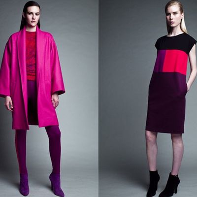 Two looks from Narciso Rodriguez's collection for Kohl's.