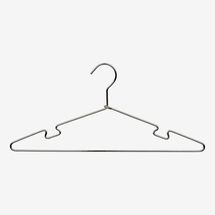 Hangers Chrome Metal Top Hanger with Notches