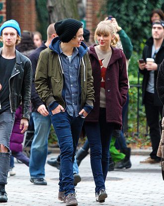 Taylor Swift and Harry Styles seen leaving the Central Park Zoo in NYC. 