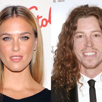 Bar Rafaeli and Shaun White.