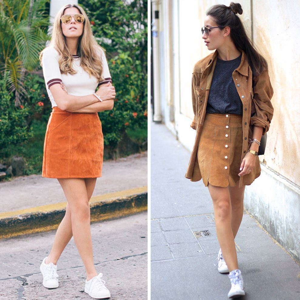 How to Wear Suede Skirts - What Would V Wear