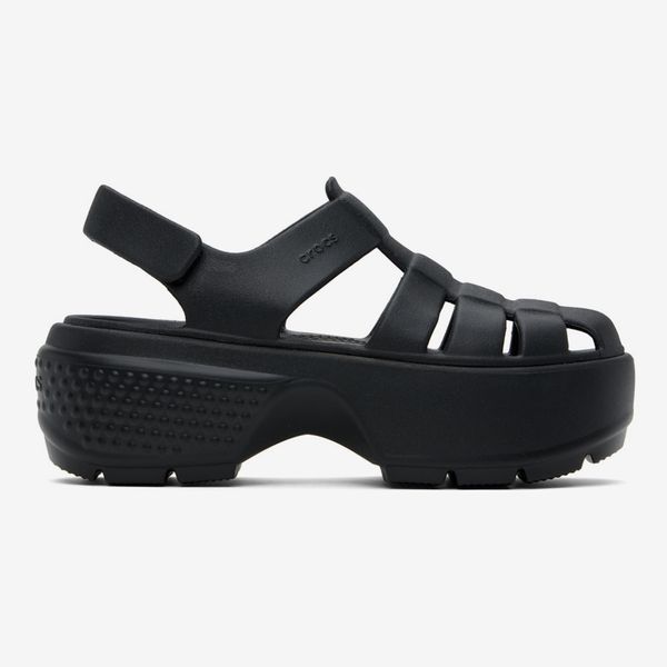 Crocs Black Stomp Fisherman Sandals