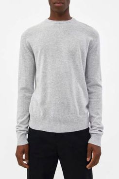 Acne Studios Niale Wool Sweater in Light Grey Melange