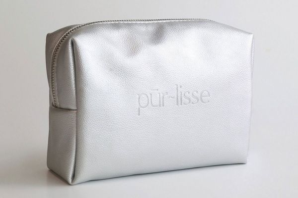 Purlisse Silver Cosmetics Bag