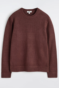 Cos Linen Knitted Crewneck Sweater