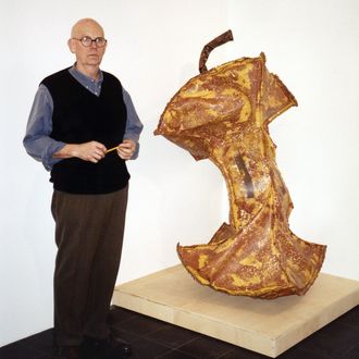 Claes Oldenburg, known for his oversized Pop art sculpture, 1929