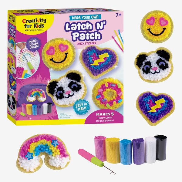 Creativity for Kids Latch N’ Patch Fuzzy Stickers Kit