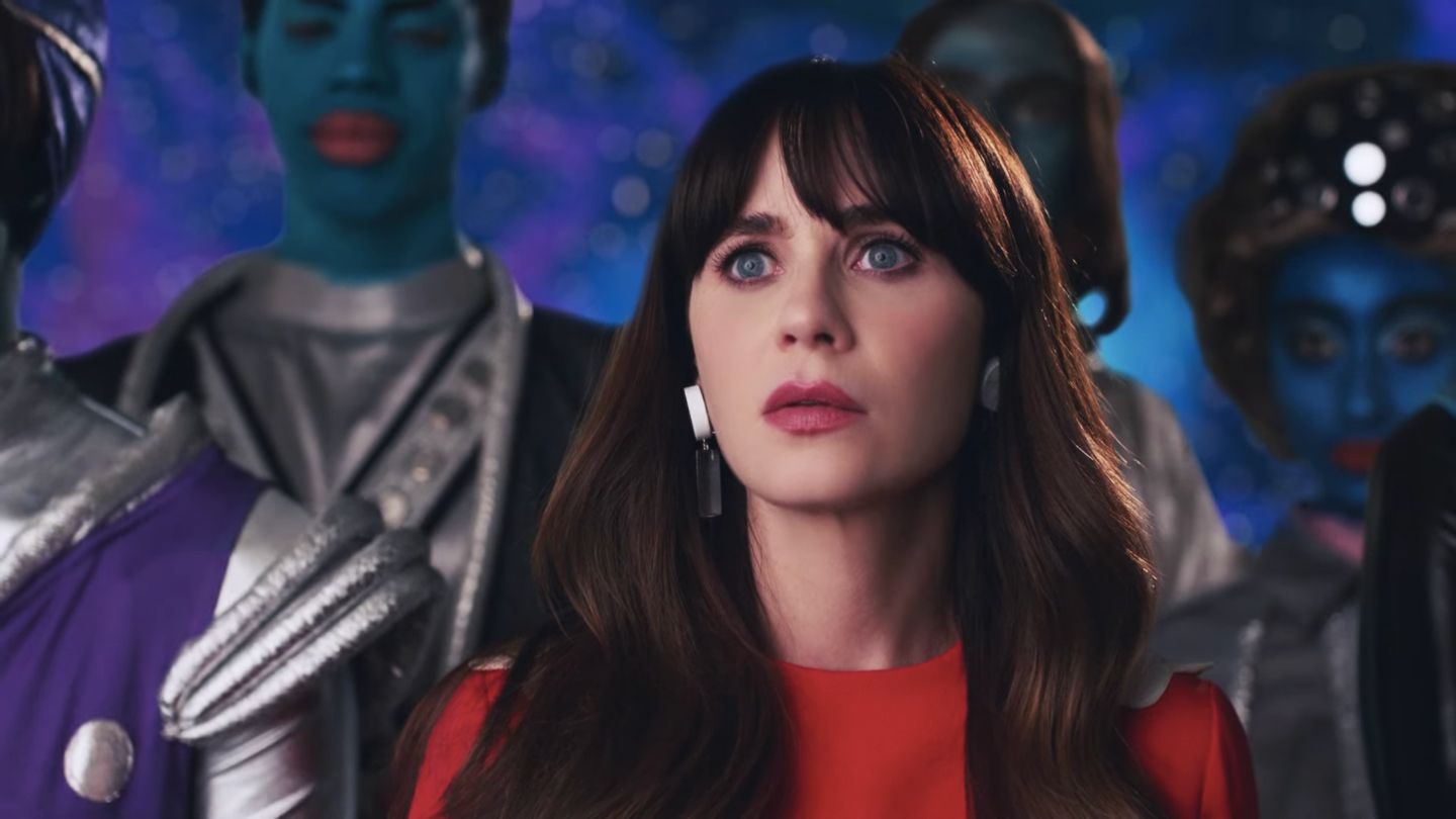 Zooey Deschanel in Katy Perry Not the End of the World Video