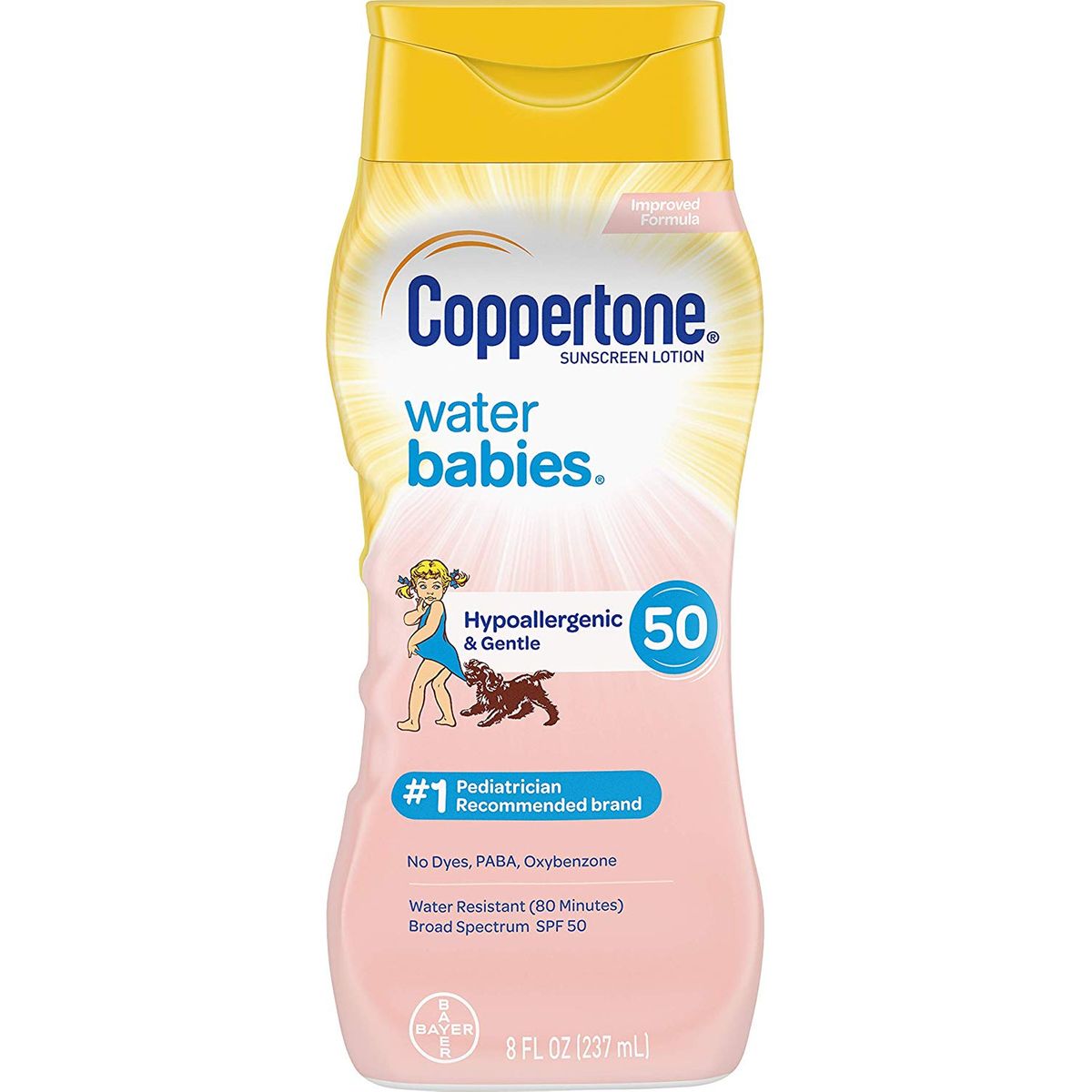 Coppertone WaterBabies Sunscreen Lotion Broad Spectrum SPF 50
