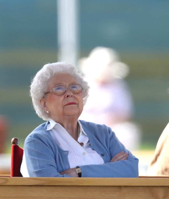 Queen Elizabeth at the Royal Windsor Horse Show.