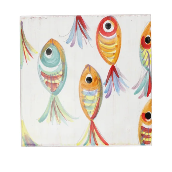 Vietri Pesci Fish Colorati Trivet