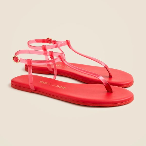 TKEES X J.Crew jelly sandals