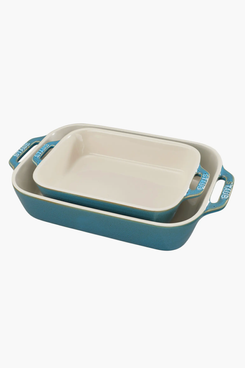 Staub Rustic Turquoise Rectangular Baking Dish Set