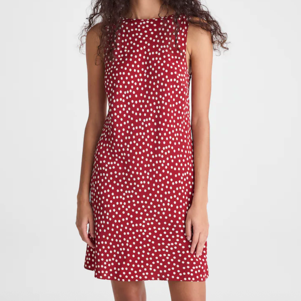 Madewell Boatneck Sleeveless Mini Dress