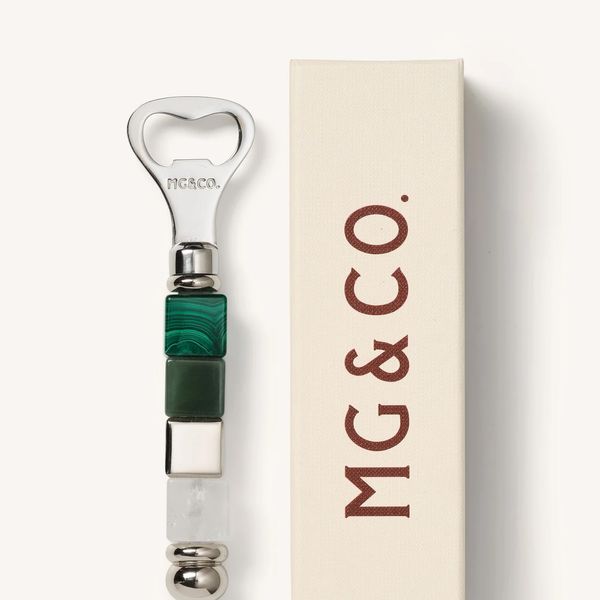 MG&Co. Jewel Bottle Opener, Green