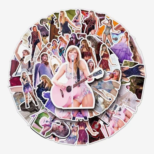 52PCS Taylor Sticker Pop Music Singer Stickers for Fan Waterproof Vinyl Ablum Stickers