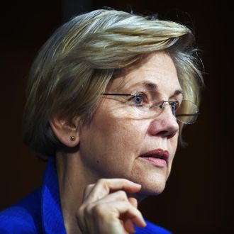 Sen. Elizabeth Warren (D-MA) listens during a hearing of the Senate Health, Education, Labor, and Pensions Committee on July 29, 2015 in Washington, DC. The committee is examining the reauthorization of the Higher Education Act, focusing on combating campus sexual assault. 