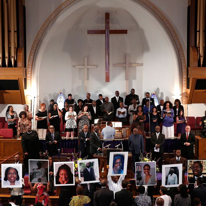 Vigil Held For Victims Of Charleston Church Shooting
