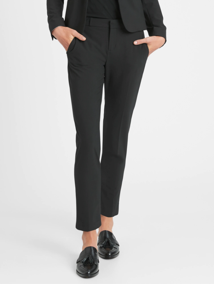Buy ALLEN SOLLY Black Women's Solid Formal Trousers | Shoppers Stop-saigonsouth.com.vn