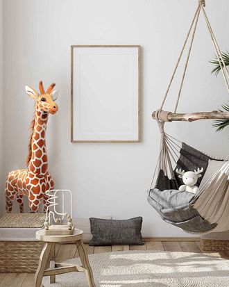 large grey giraffe stuffed animal