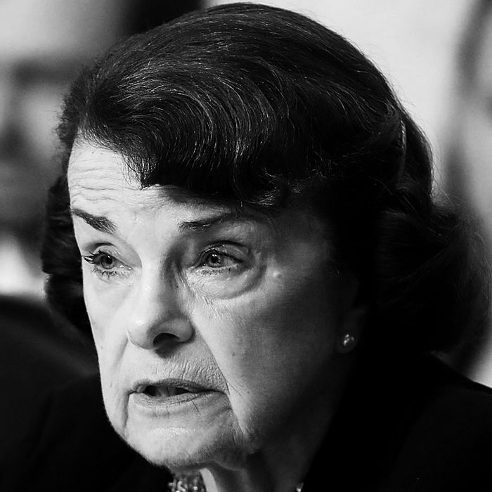Dianne Feinstein at the Kavanaugh hearings.