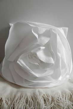 White Rose Pillow