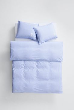 Magniberg Wall Street Duvet Cover - Light Blue Mini Stripes, Queen