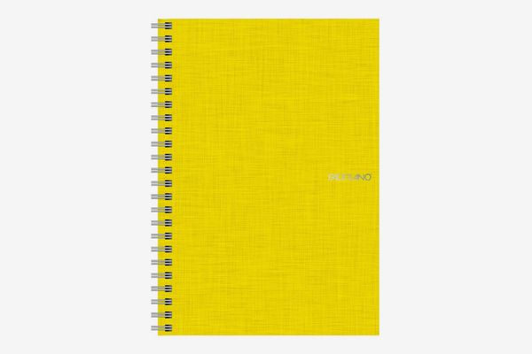 Lime 70 Sheets Fabriano EcoQua Notebook Large Blank Spiral-Bound 
