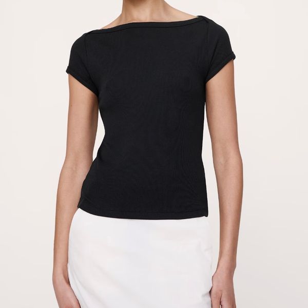 Banana Republic Ribbed Boatneck Top