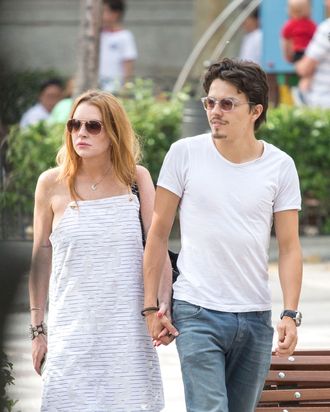 Lindsay Lohan and Egor Tarabasov.