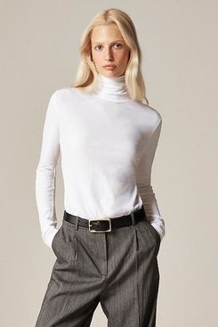 J.Crew Feather Jersey Turtleneck